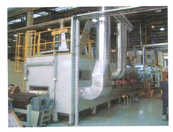 我公司又一臺網帶式熱風循環焙燒爐在巴斯夫(印度)通過驗收